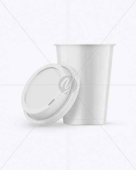 Free Matte Opened Coffee Cup Mockup PSD Mockups