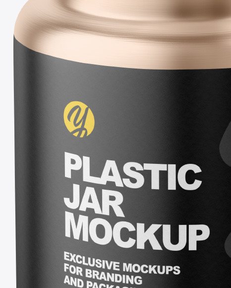 Metallic Pills Jar Mockup PSD #1