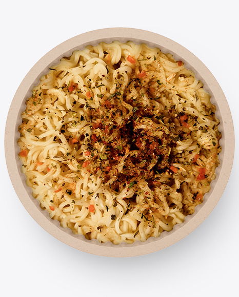 Instant Noodles In Kraft Paper Cup Mockup PSD #1