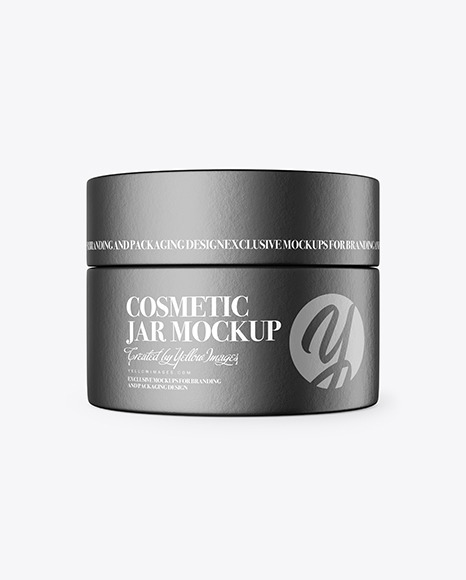 Paper Cosmetic Jar Mockup PSD #7