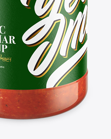 Glass Jar With Tomato Sauce Mockup PSD #7