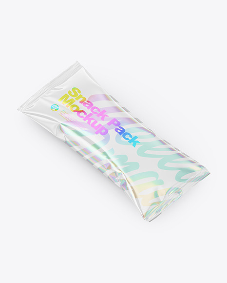 Glossy Snack Pack Mockup PSD #2