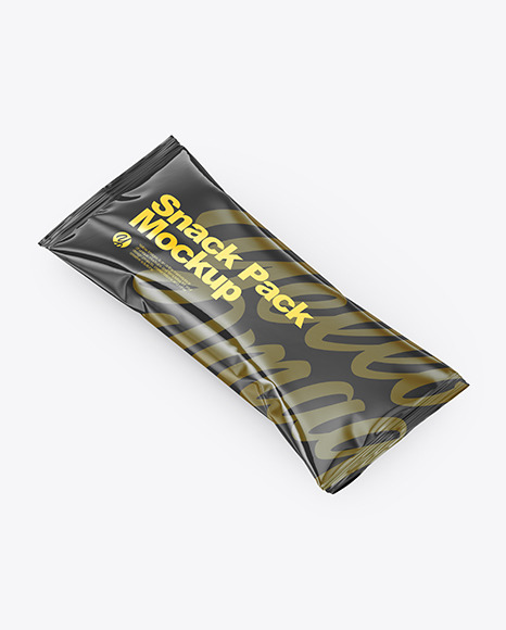 Glossy Snack Pack Mockup PSD #1