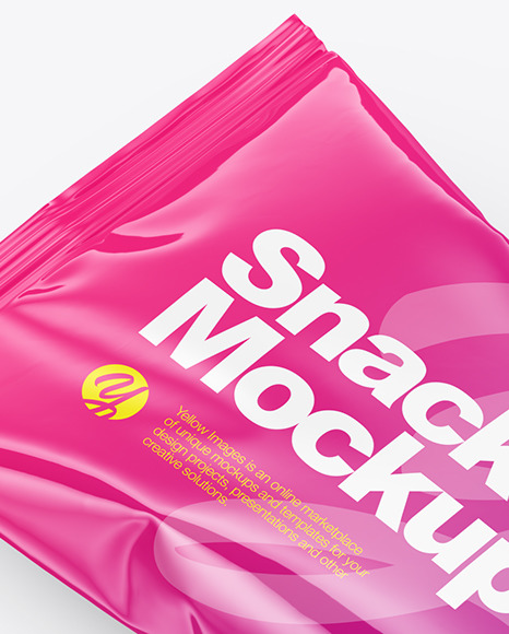 Glossy Snack Pack Mockup PSD #6