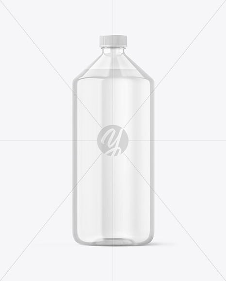 Free Clear Plastic Bottle Mockup PSD Mockups