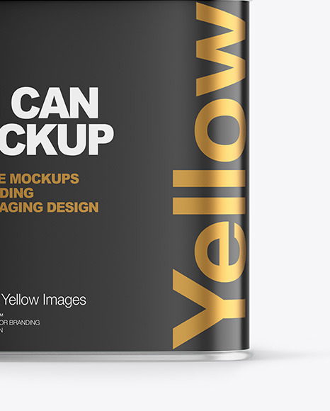 Matte Tin Can Mockup PSD #6
