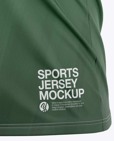 V Neck Soccer Jersey Mockup PSD #5