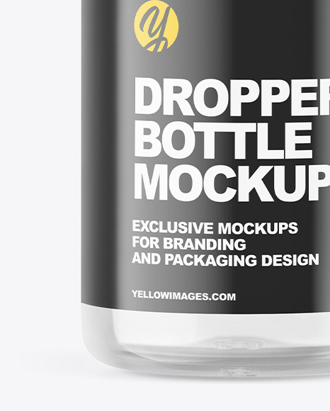 Glass Dropper Bottle Mockup PSD #6