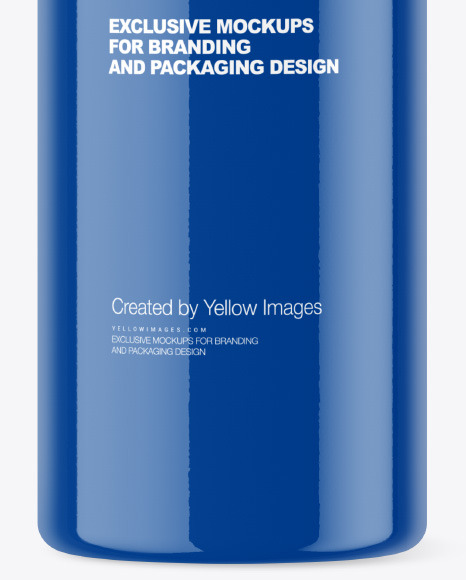 Glossy Plastic Bottle Mockup PSD #1