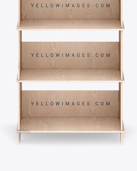 Wooden Display Stand Mockup PSD #1