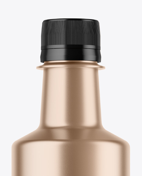 Metallic Plastic Bottle Mockup PSD #2