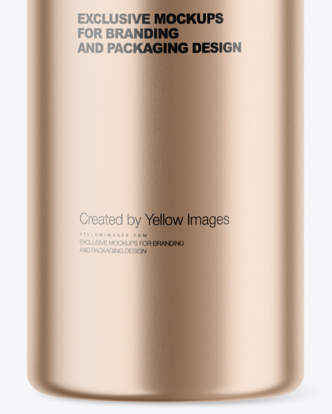 Metallic Plastic Bottle Mockup PSD #1