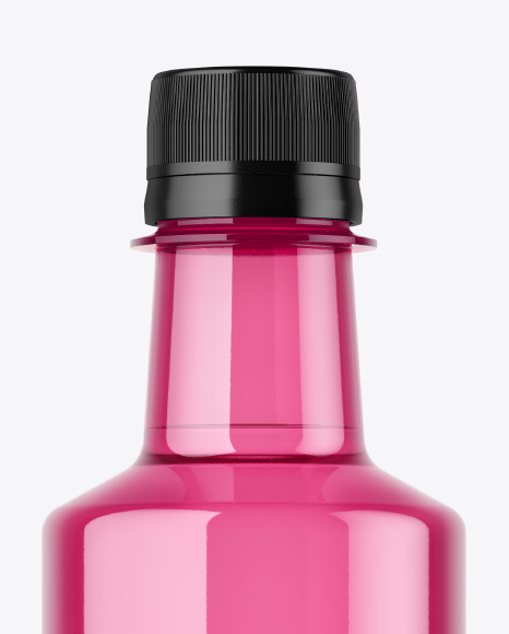 Colored Plastic Bottle w  Water Mockup PSD #2