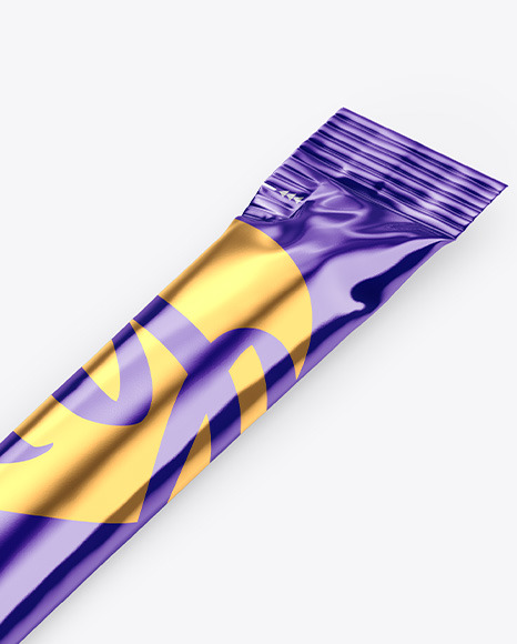 Metallic Stick Sachet Mockup PSD #7
