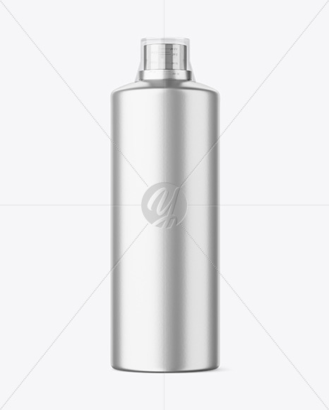 Free Metallized Plastic Bottle with Measuring Cap Mockup PSD Mockups