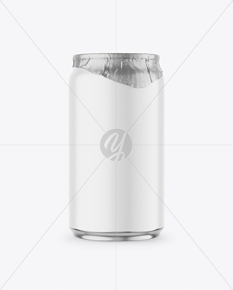 330ml Matte Drink Can w/ Foil Lid Mockup 330ml Matte Drink Can w/ Foil Lid Mockup