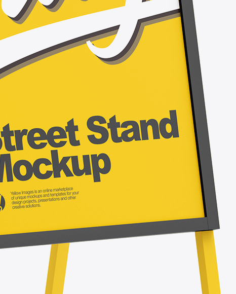Street Stand Mockup PSD #1