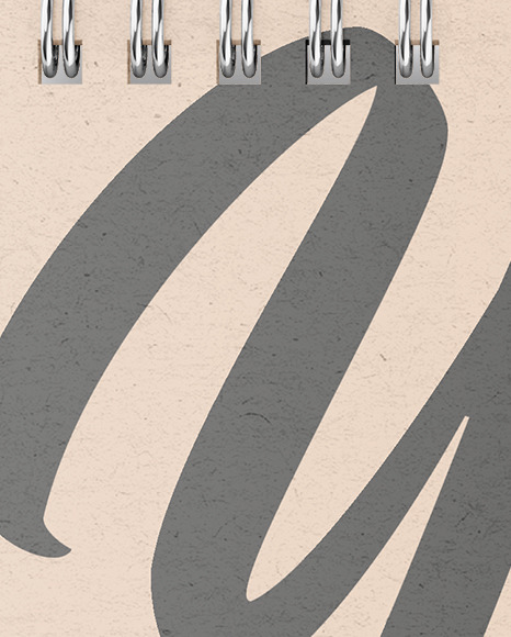 Kraft Paper Sketchbook Mockup PSD #1