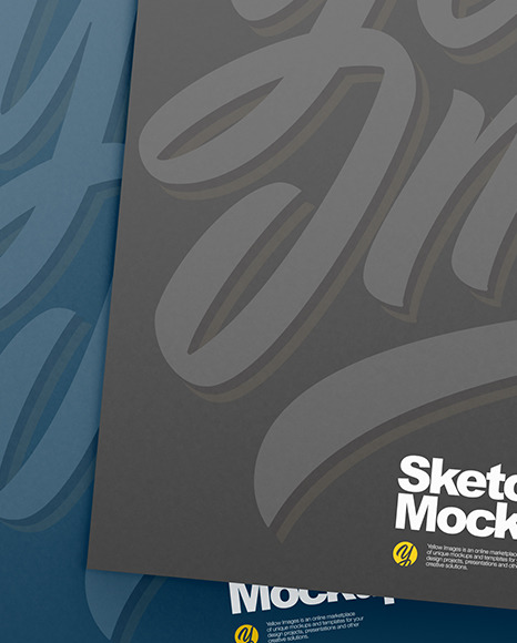 Two Sketchbooks Mockup PSD #2