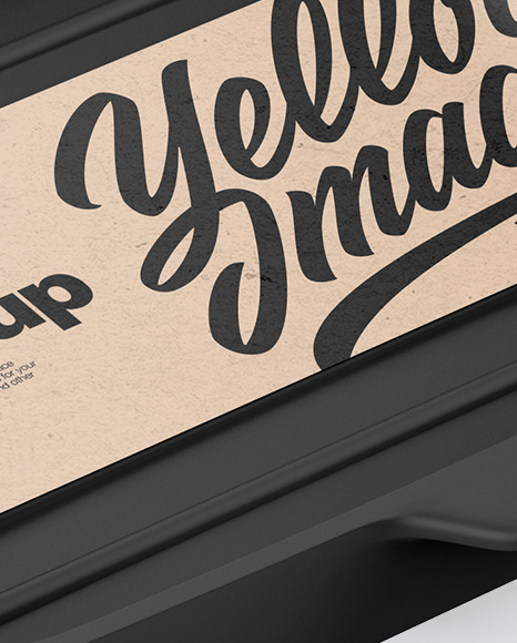 Grill Frying Pan with Kraft Paper Label Mockup PSD #4