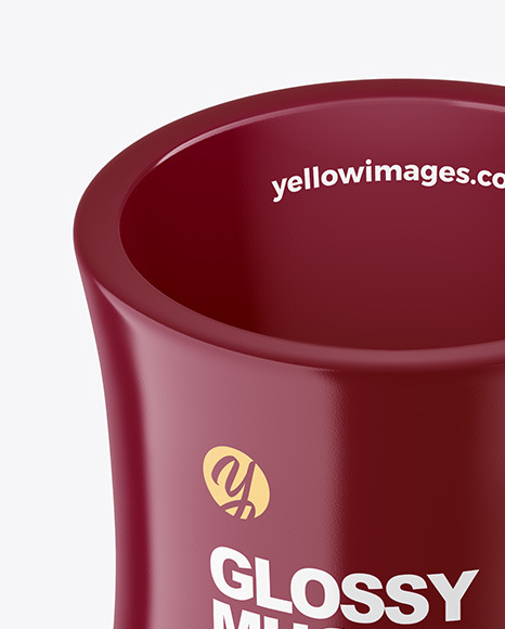 Glossy Mug Mockup PSD #3