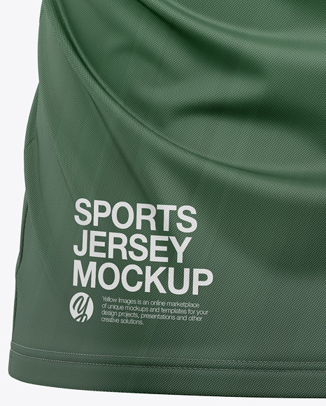 V Neck Soccer Jersey Mockup PSD #5