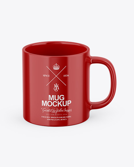 Glossy Mug Mockup
