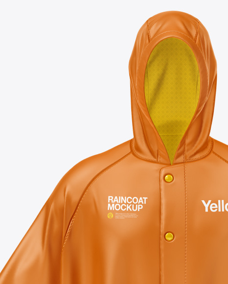 Download Poncho Raincoat Mockup In Apparel Mockups On Yellow Images Object Mockups