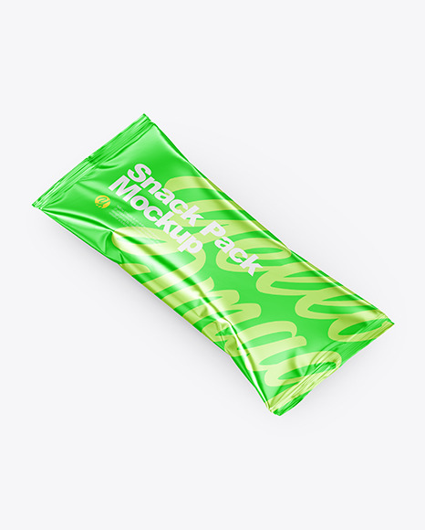 Metallic Snack Pack Mockup PSD #2