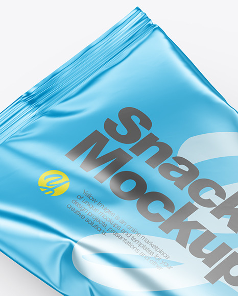 Metallic Snack Pack Mockup PSD #1