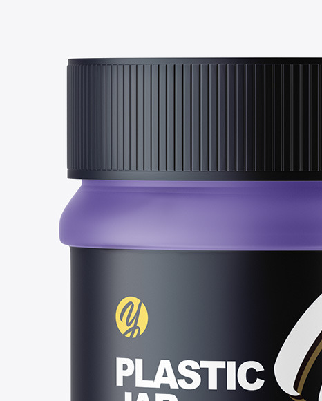 Matte Plastic Jar Mockup PSD #2