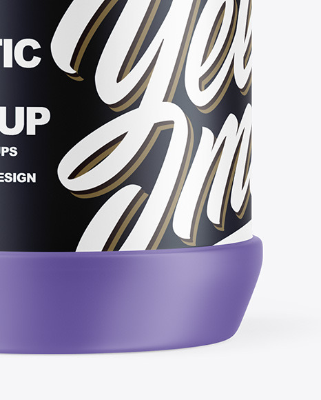 Matte Plastic Jar Mockup PSD #1