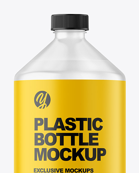 Frosted Plastic Bottle Mockup PSD #2