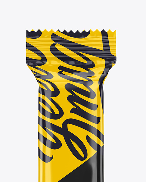 Glossy Snack Bar Mockup PSD #2