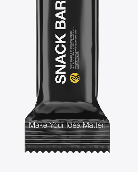 Glossy Snack Bar Mockup PSD #1