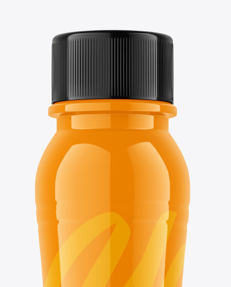 Glossy Plastic Bottle Mockup PSD #2