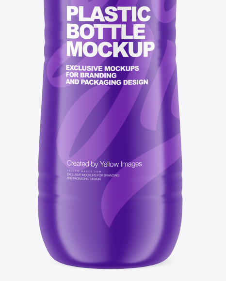 Matte Plastic Bottle Mockup PSD #1
