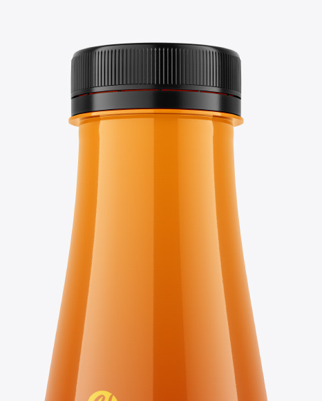 Glossy Plastic Bottle Mockup PSD #2