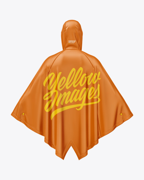 Poncho Raincoat Mockup