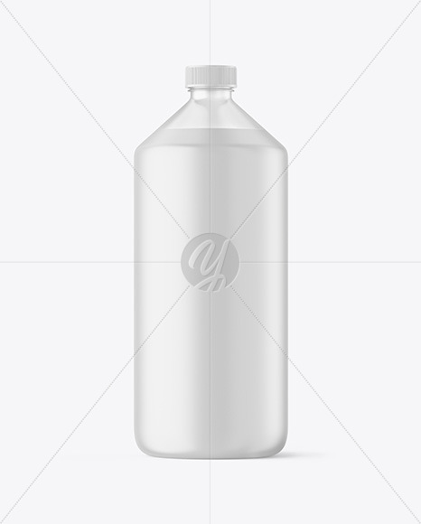 Frosted Plastic Bottle Mockup PSD #3