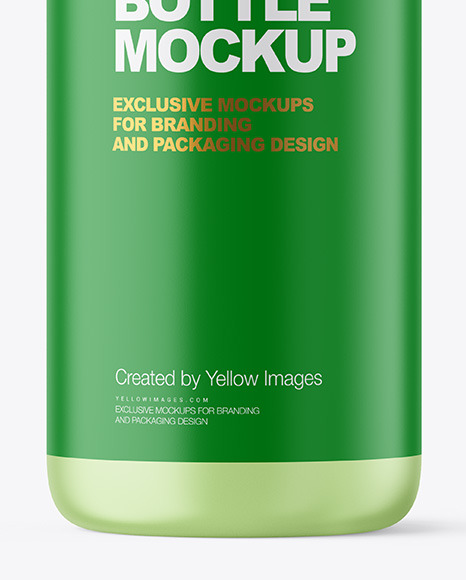 Frosted Plastic Bottle Mockup PSD #1