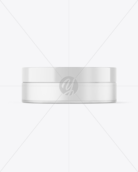 Frosted Cosmetic Jar Mockup PSD #1