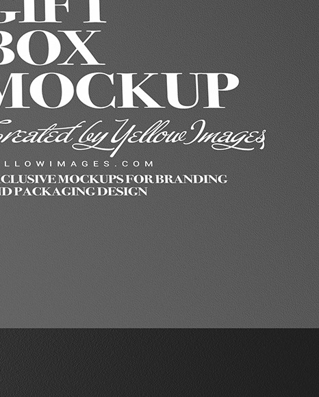 Gift Box With Cosmetic Tube Mockup PSD #3