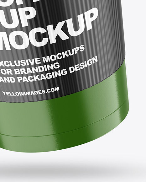 Glossy Coffee Cup with Holder Mockup PSD #6