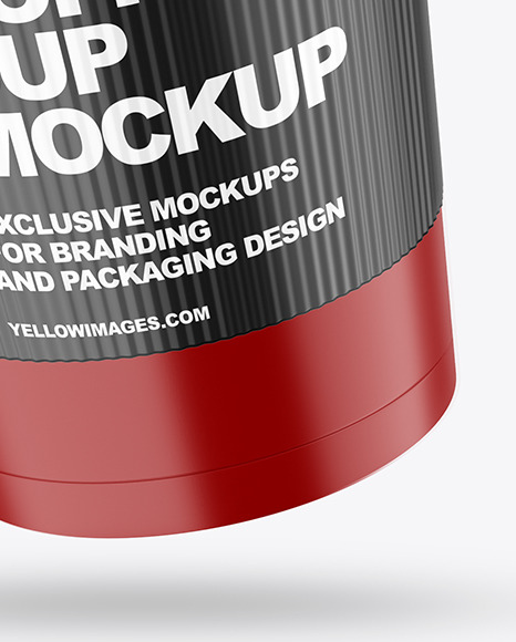 Matte Coffee Cup with Holder Mockup PSD #6