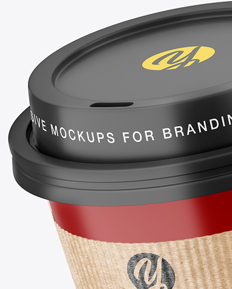 Matte Coffee Cup with Holder Mockup PSD #7