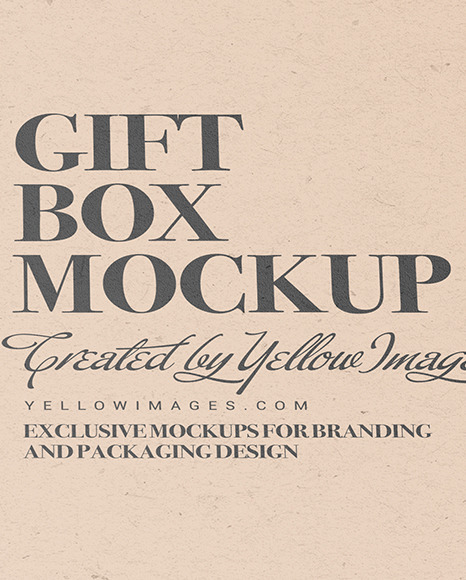 Kraft Paper Box With Cosmetic Tube Mockup PSD #3