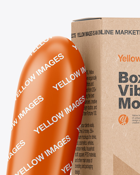 Kraft Box w  Vibrator Mockup PSD #2