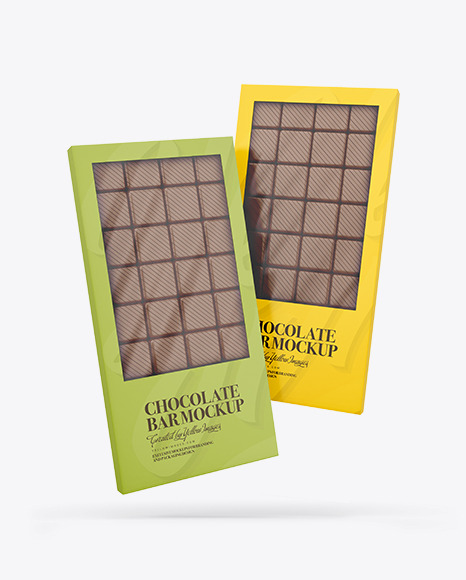 Two Chocolate Bars Mockup