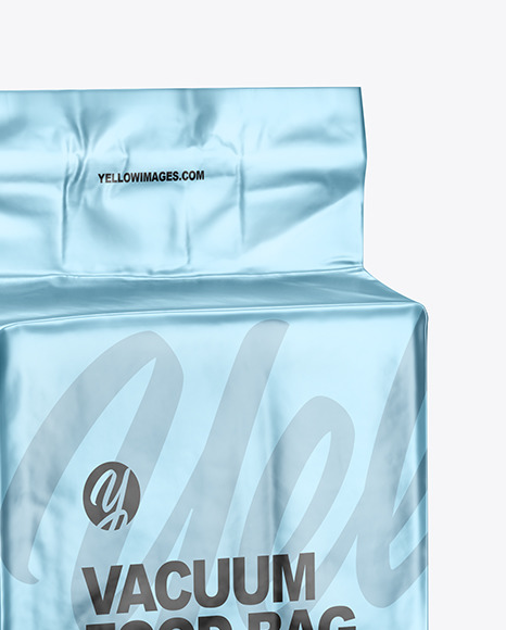 Matte Metallic Coffee Bag Package Mockup PSD #6